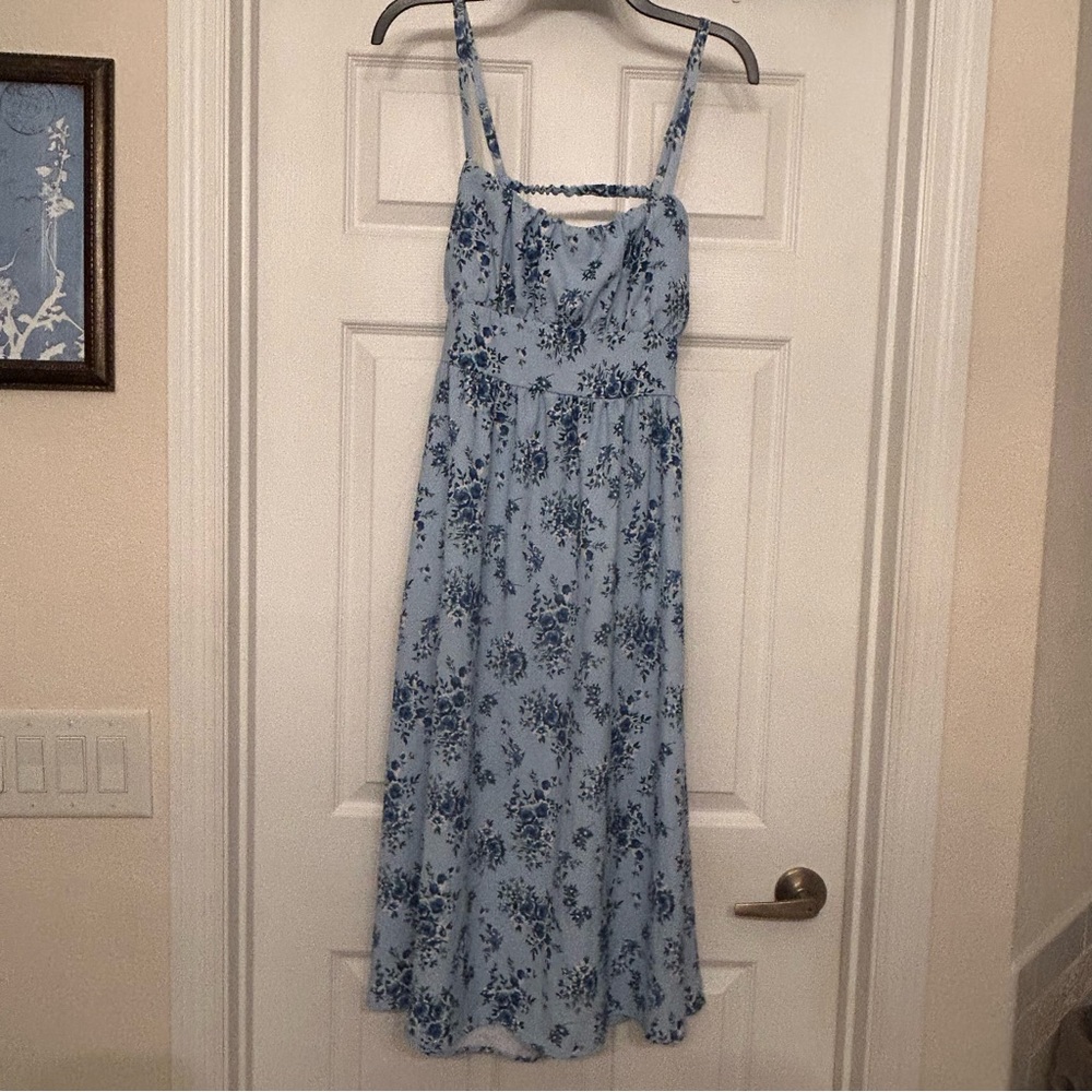 Altar’d State Floral Blue Dress Size M